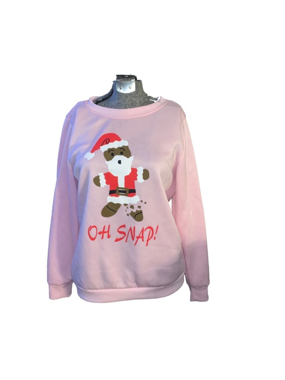 Women's Unbranded Pink Christmas Sweatshirt L/G